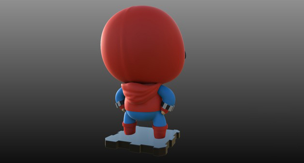 蜘蛛侠Q版3D打印模型