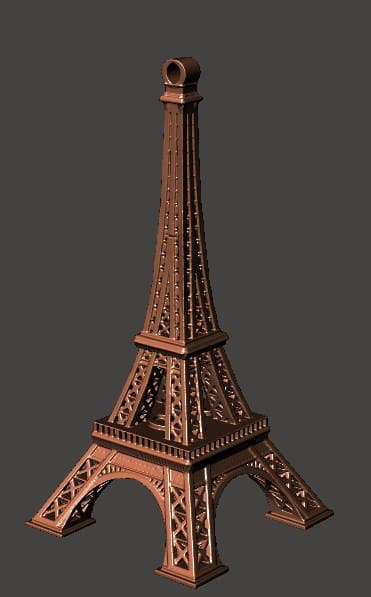 埃菲尔铁塔3d打印模型