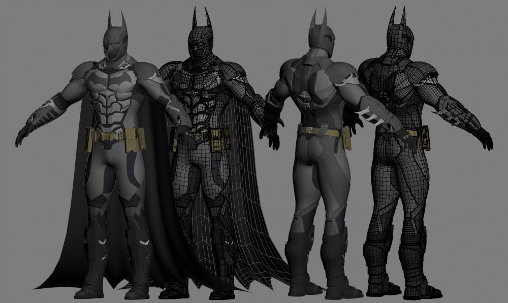 蝙蝠侠 阿卡姆骑士3D打印模型