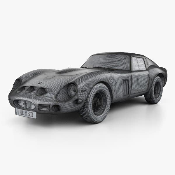 法拉利汽车3D打印模型