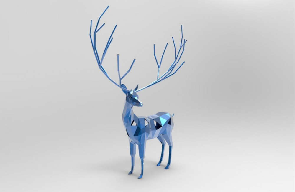 麋鹿3d打印模型