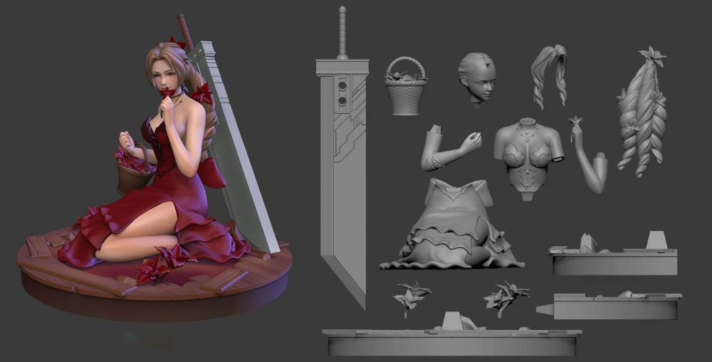 最终幻想 爱丽丝3D打印模型