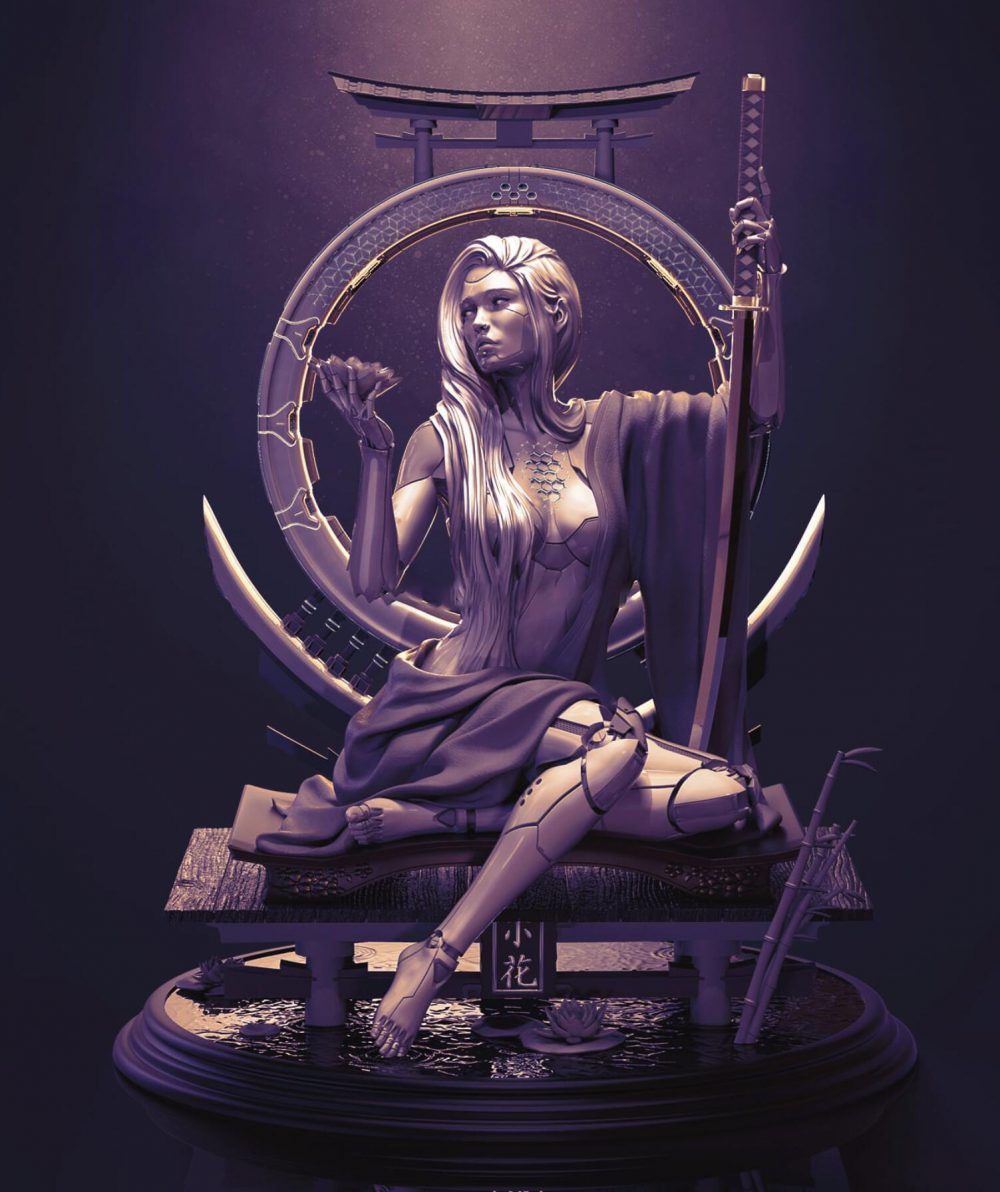 科幻幕府艺术机械武士女姬