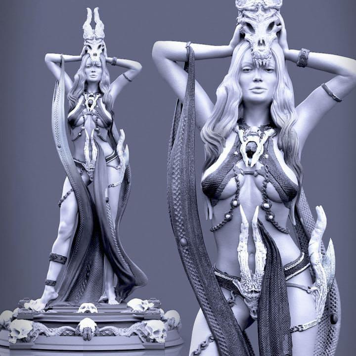 亡灵女法师3D打印模型