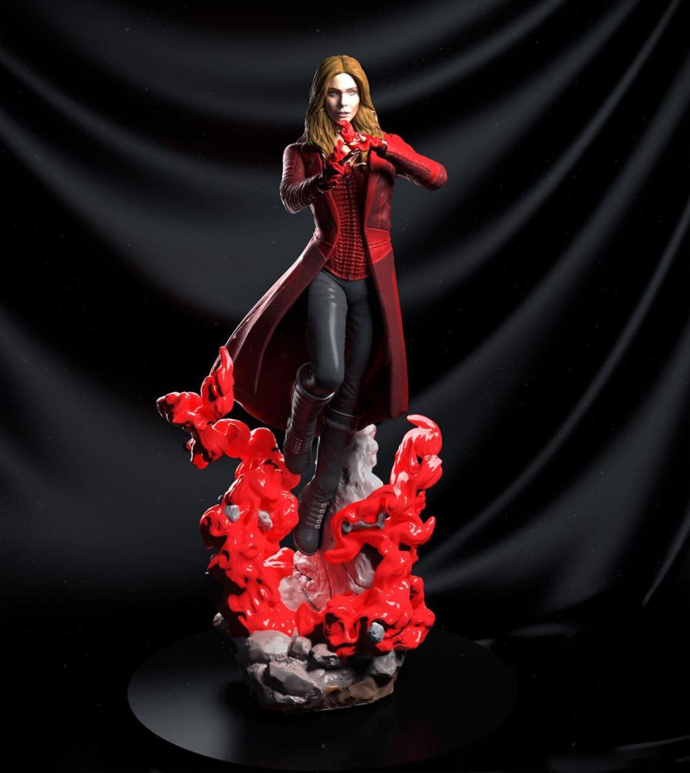 绯红女巫旺达3D打印模型