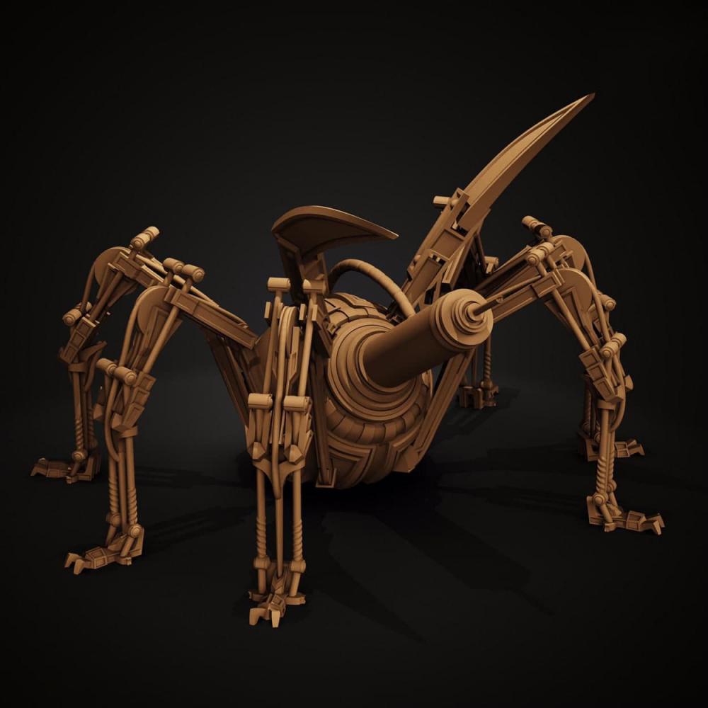 蒸汽朋克蜘蛛3D打印模型