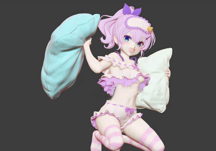 舰娘投枕大作战3D打印模型