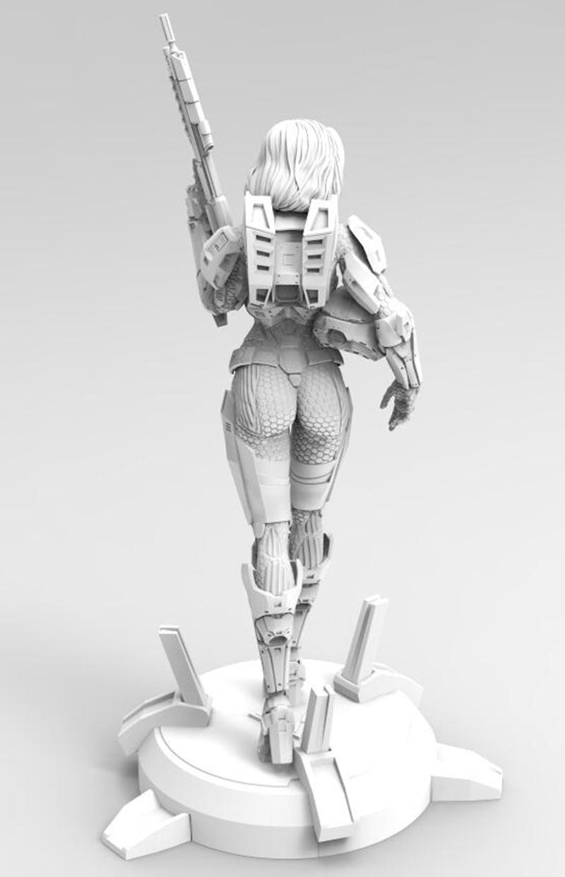 光环游戏 女士官长3D打印模型