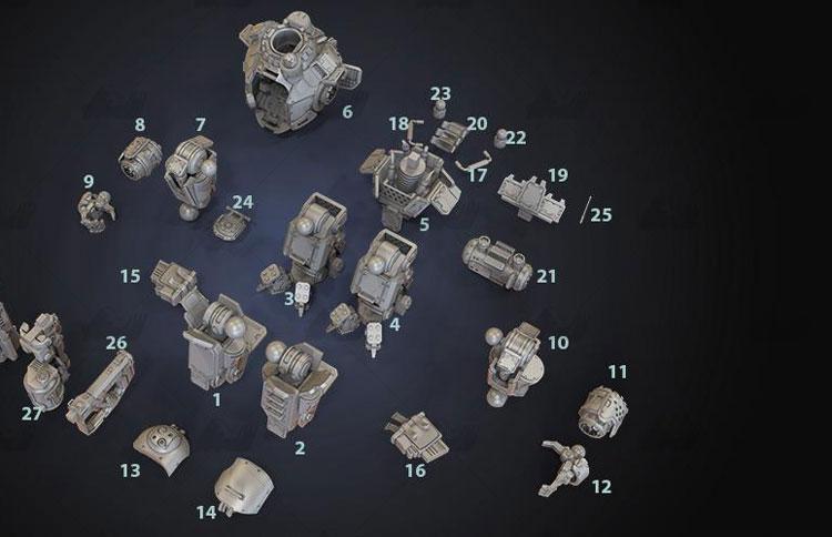 泰坦陨落 阿特拉斯3D打印模型