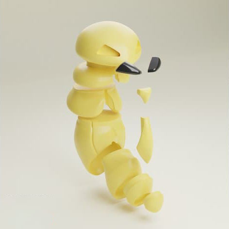 铁壳蛹3D打印模型