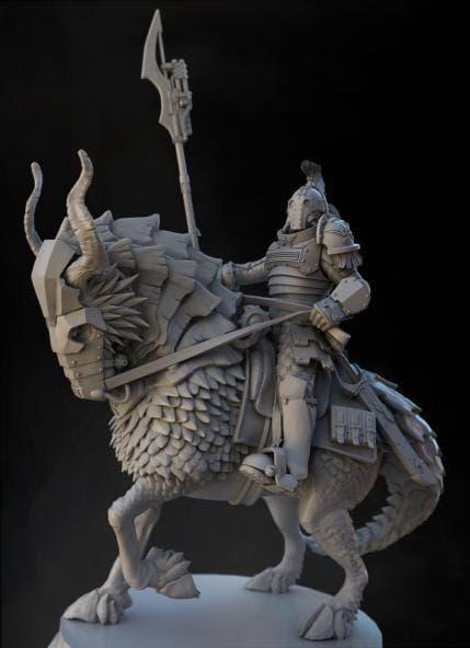 野马骑士3D打印模型
