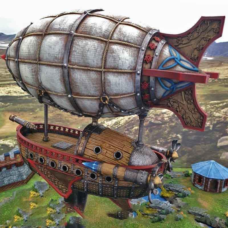 矮人飞艇3D打印模型