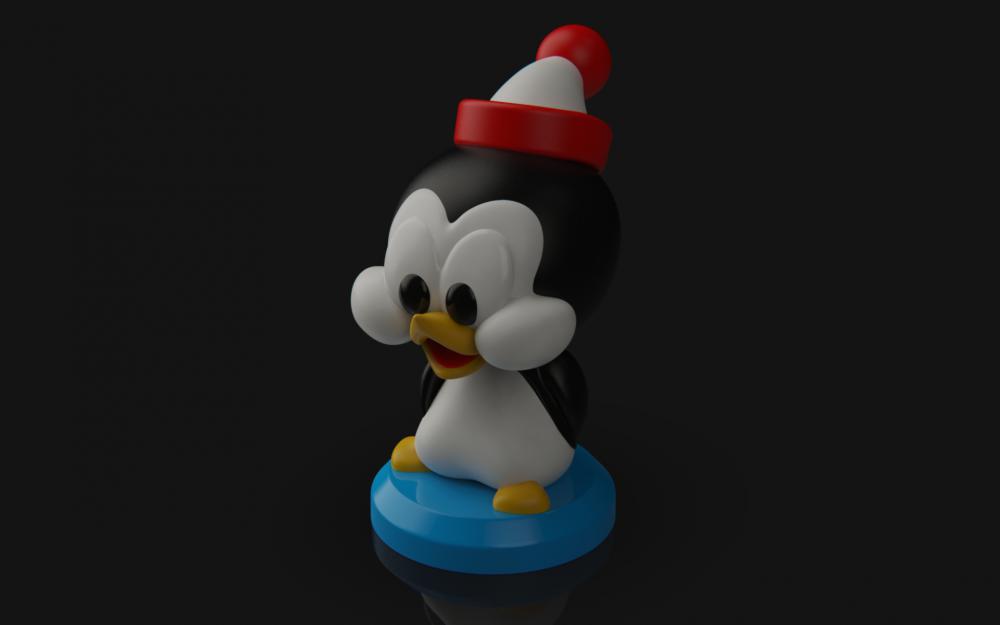 小企鹅查理威利3D打印模型