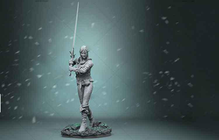 巫师猎魔人 希里3D打印模型
