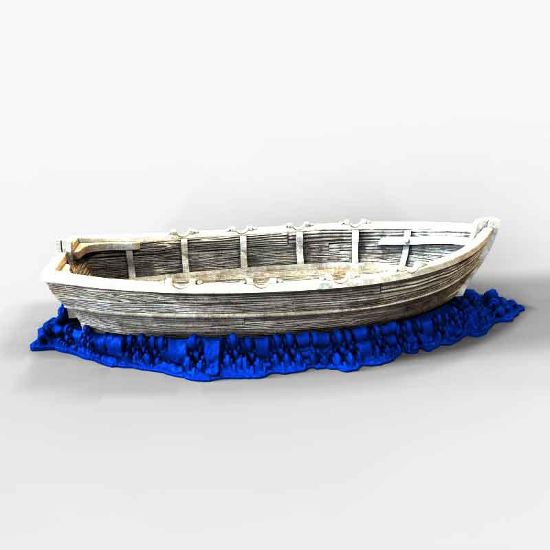 划桨船3D打印模型