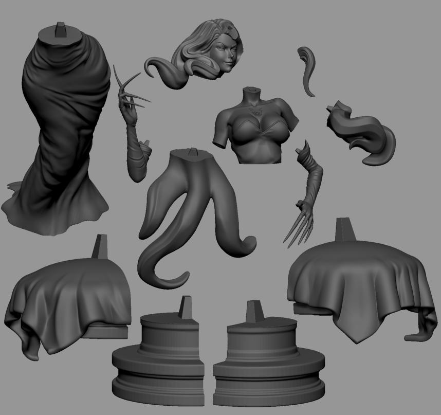 拉丝特lust3D打印模型