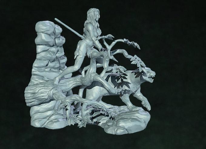 丛林女王3D打印模型