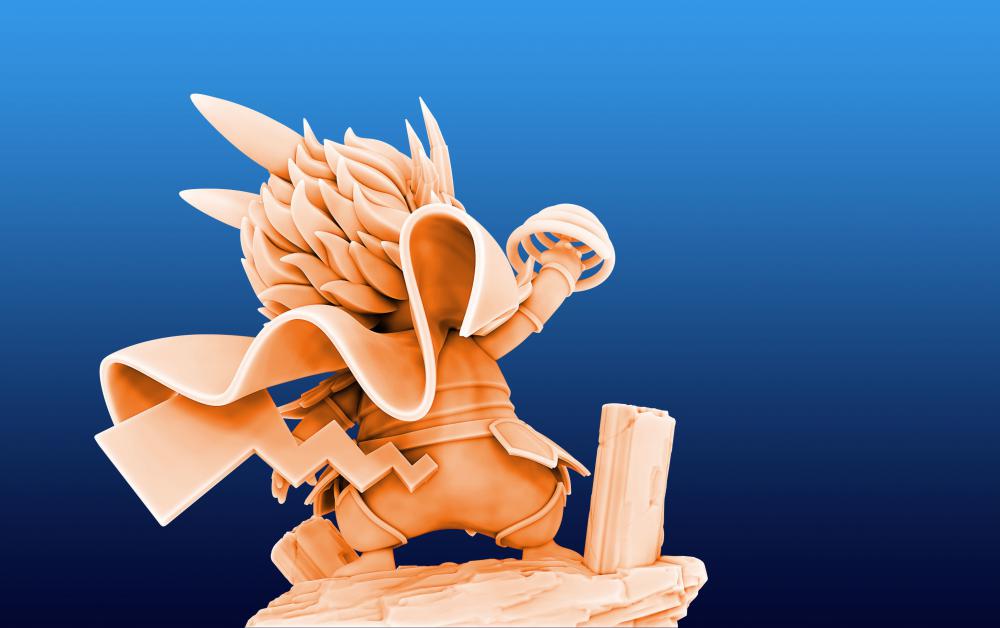 黄金圣斗士 巨蟹座 皮卡丘版3D打印模型
