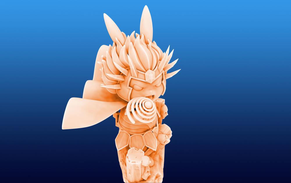 黄金圣斗士 巨蟹座 皮卡丘版3D打印模型
