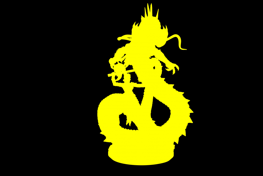 花木兰屠龙3D打印模型