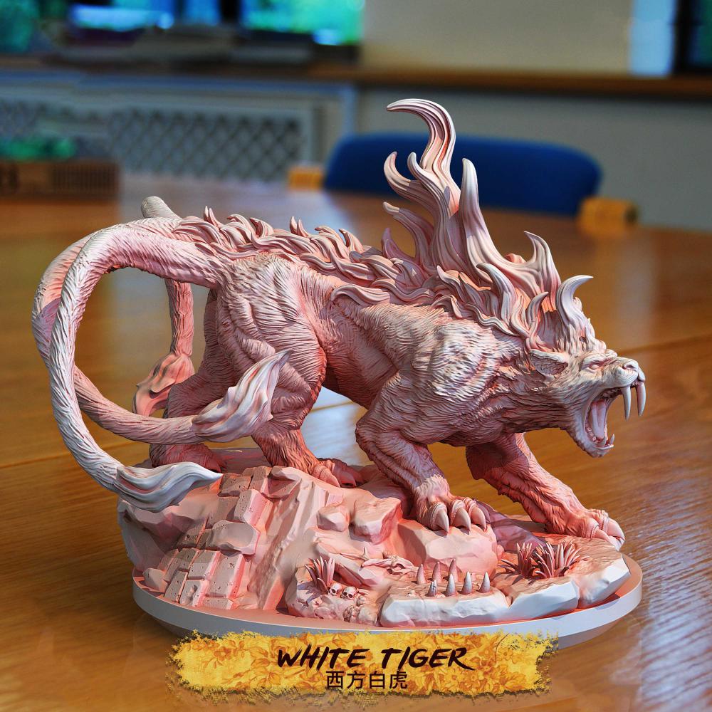 西方白虎3D打印模型