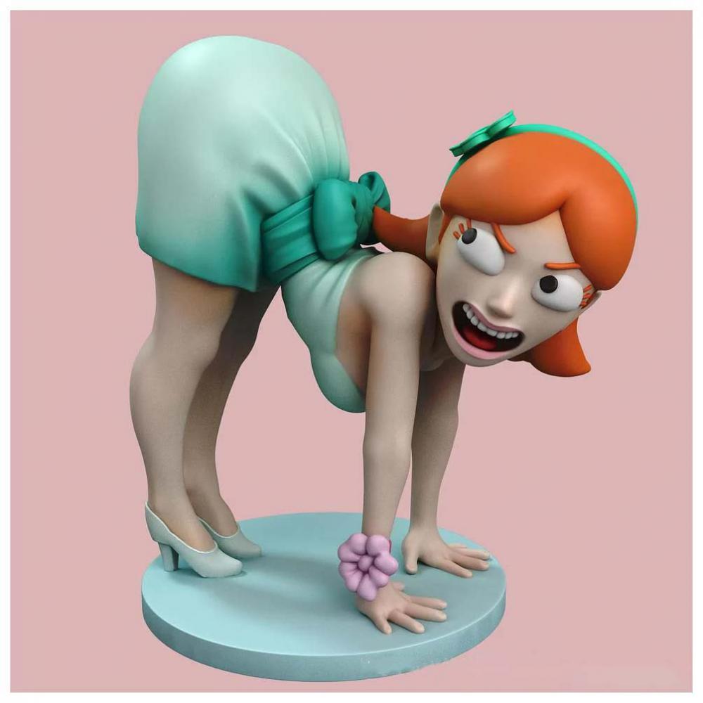女孩 瑞克和莫蒂3D打印模型