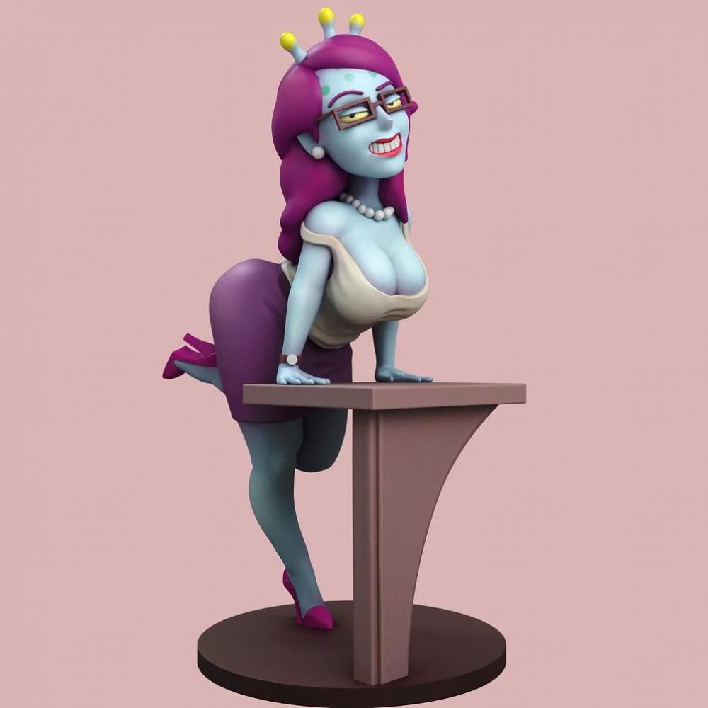 女孩 瑞克和莫蒂3D打印模型