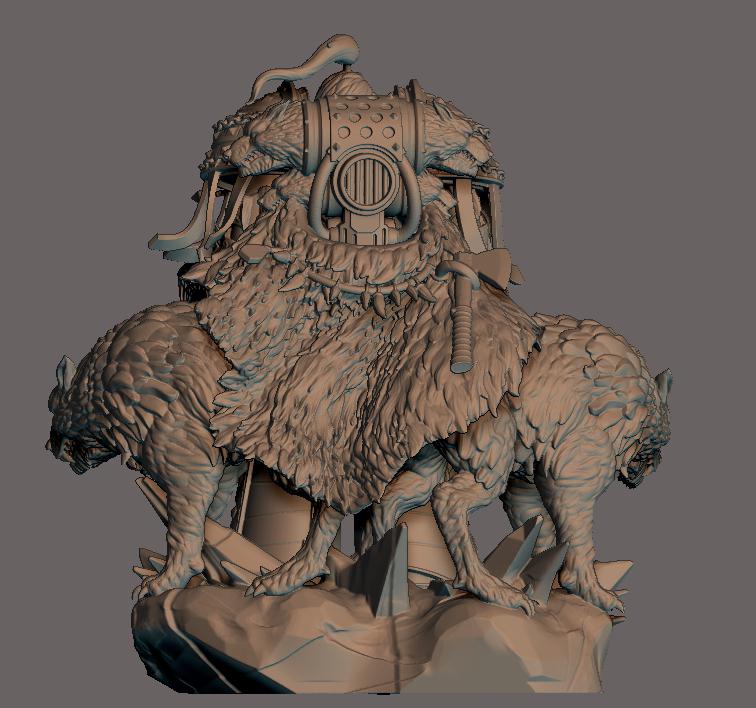大狼莱曼罗斯3D打印模型