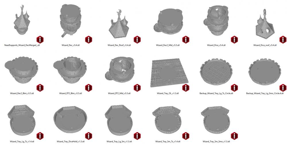 单栋城堡3D打印模型