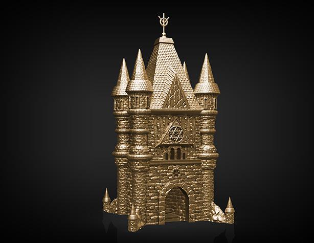 城堡大门3D打印模型