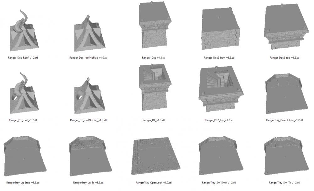 中世纪塔楼3D打印模型