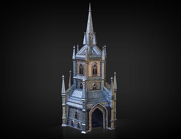 古堡3D打印模型