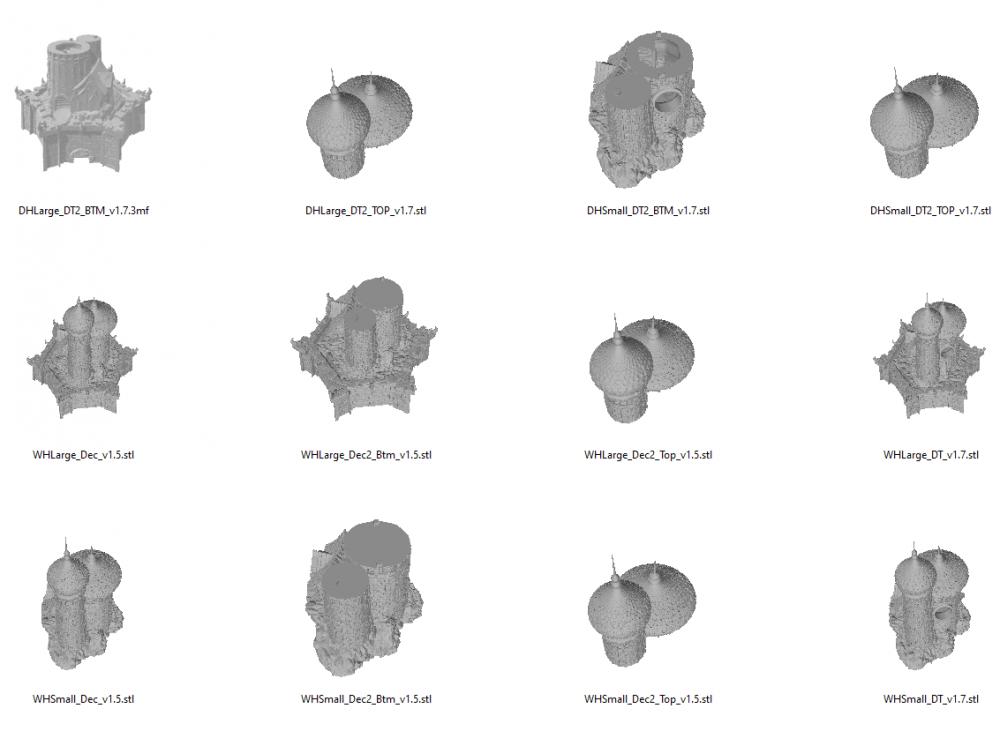 中世纪圆顶城堡3D打印模型