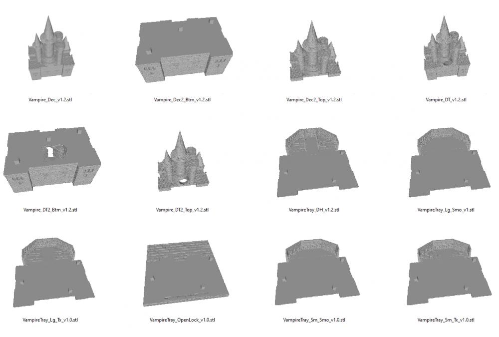 中世纪 城堡3D打印模型