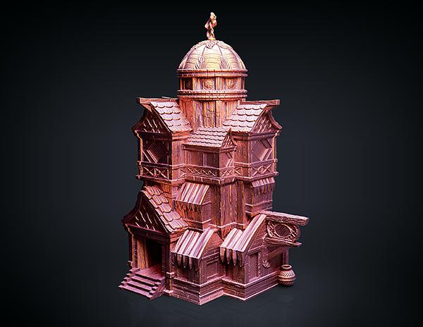 圆顶城堡3D打印模型