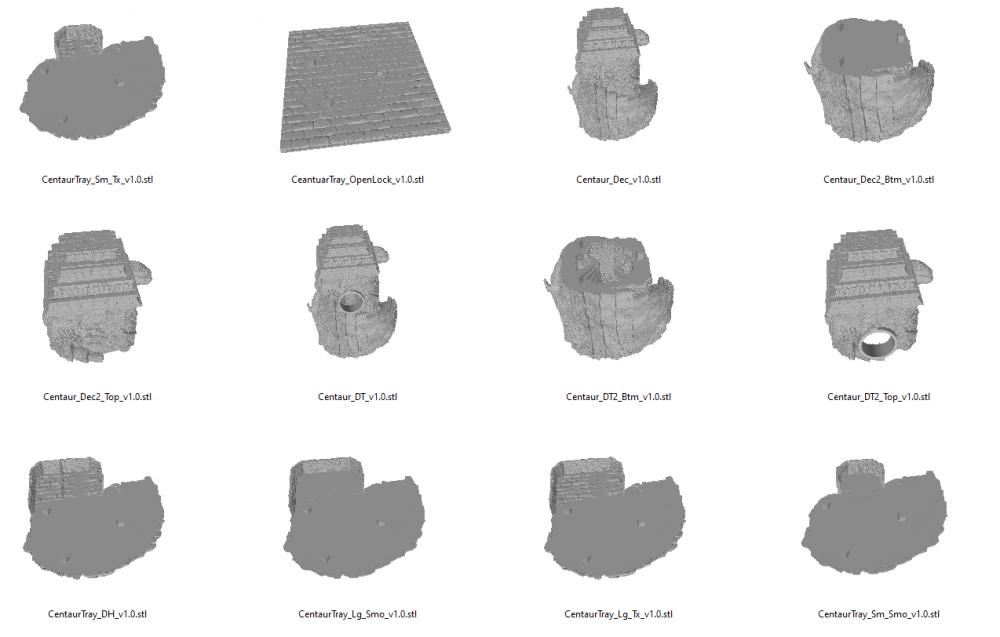 古树缠绕古堡3D打印模型