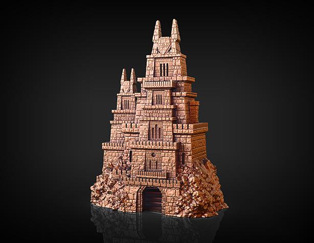 砖石古堡3D打印模型