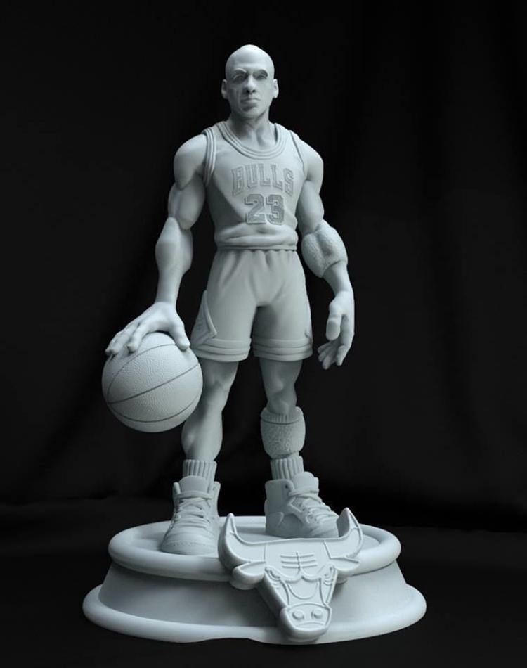 迈克尔·乔丹3D打印模型