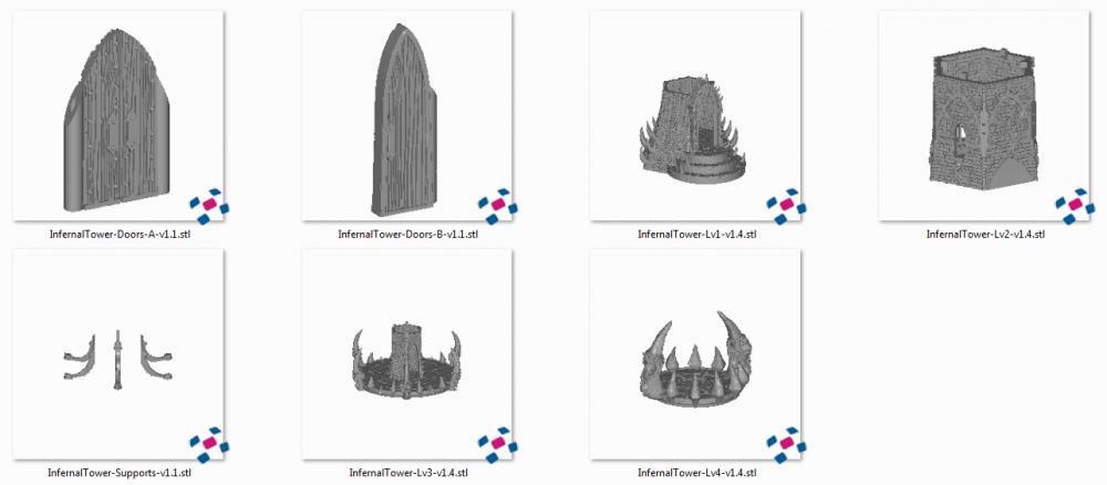 原始社会 象牙城堡3D打印模型