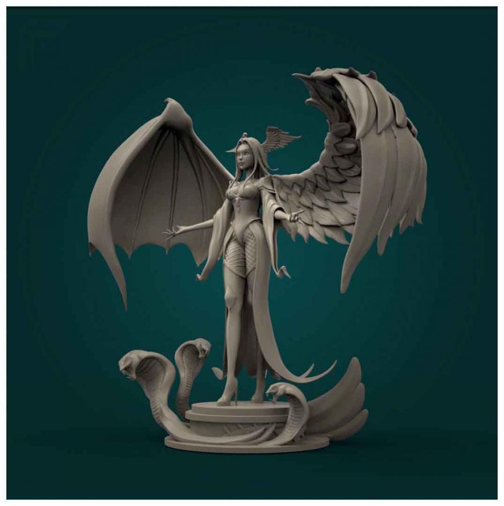 天使与魔鬼3D打印模型