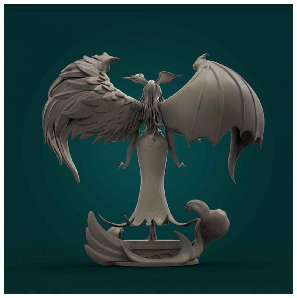 天使与魔鬼3D打印模型