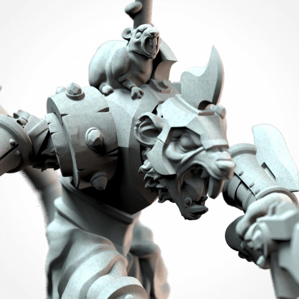 食人魔酋长3D打印模型