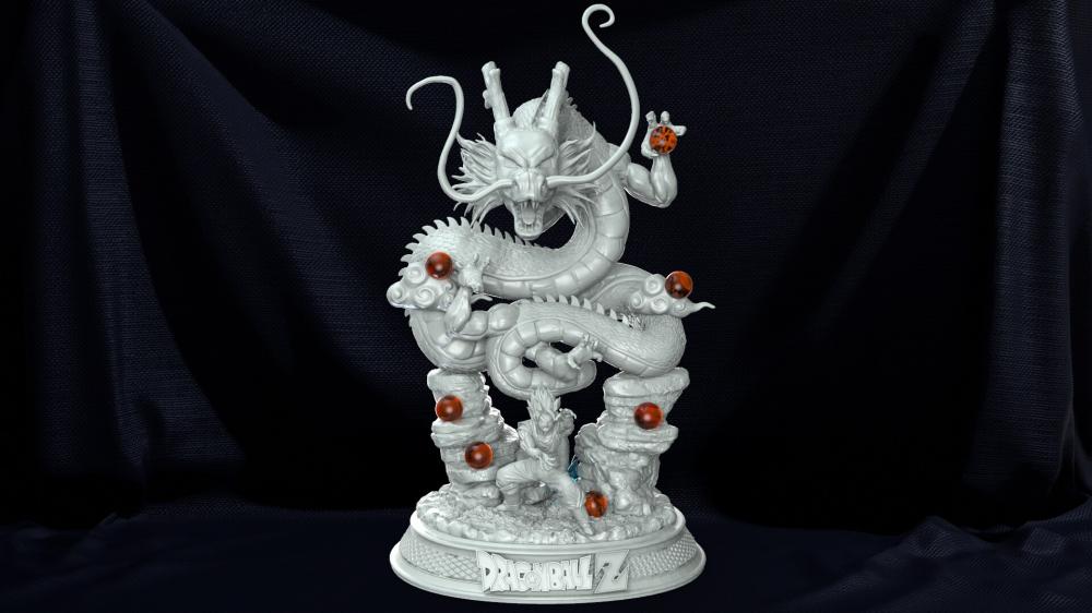 龙珠z中的雪隆和悟空3D打印模型