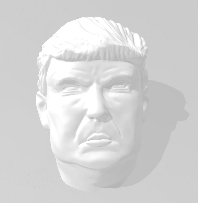 特没谱 trump 印章3D打印模型