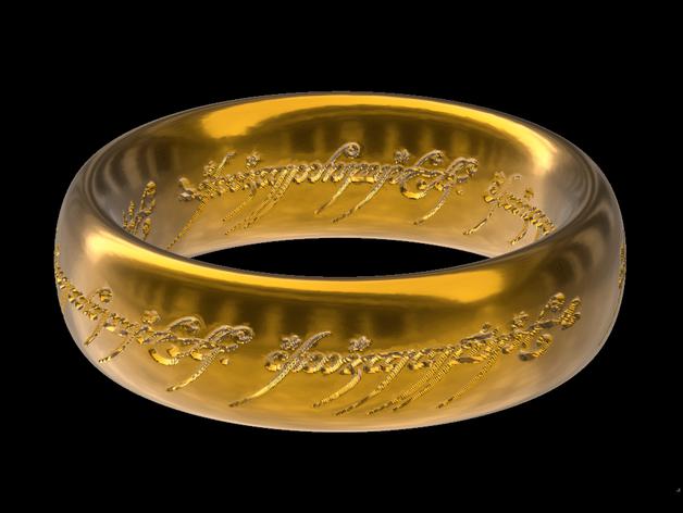 指环王 戒指3D打印模型