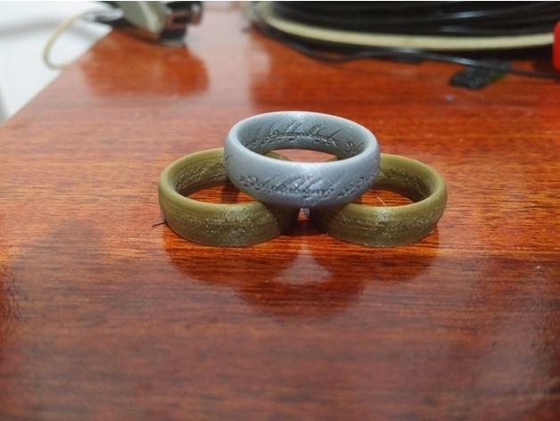 指环王 戒指3D打印模型