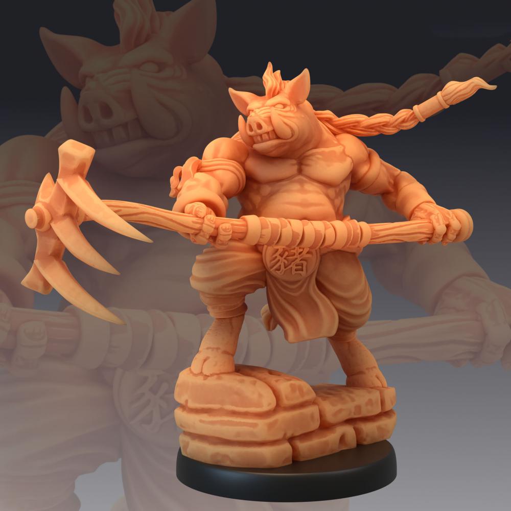 中国神话西游记-猪八戒3D打印模型