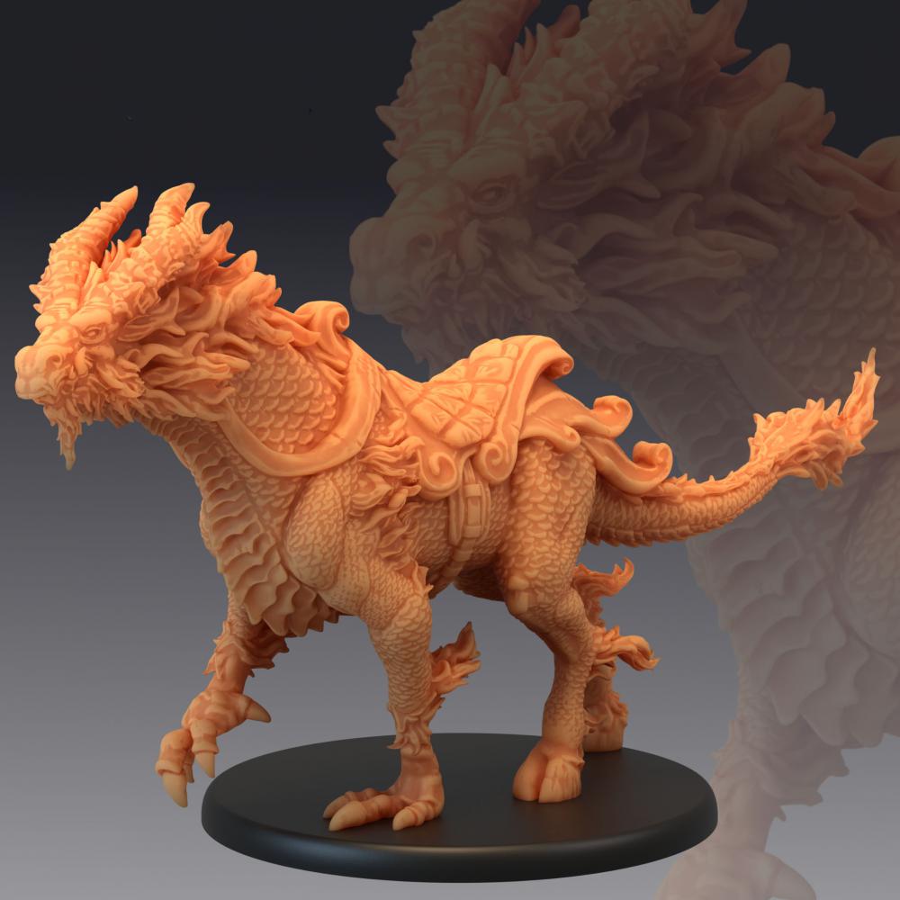 中国神话西游记-麒麟3D打印模型