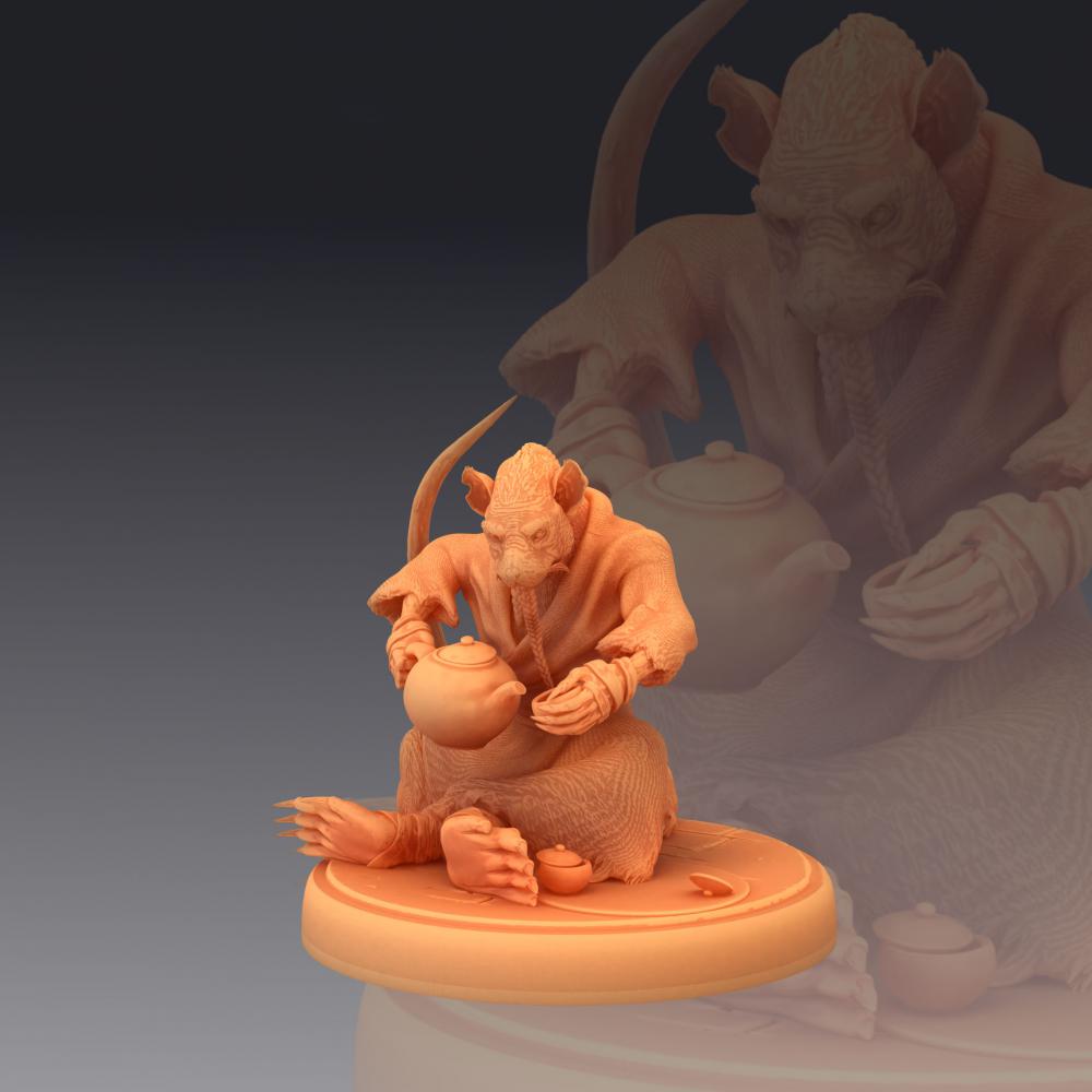 中国神话西游记-狼妖3D打印模型