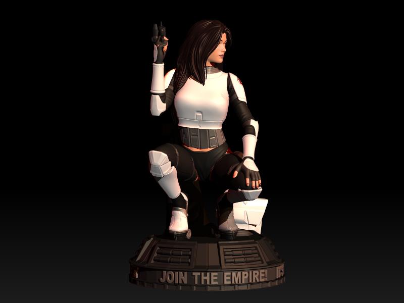 星球大战 性感妹子3D打印模型
